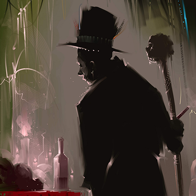 Ilustración / La Procesión, Baron Samedi